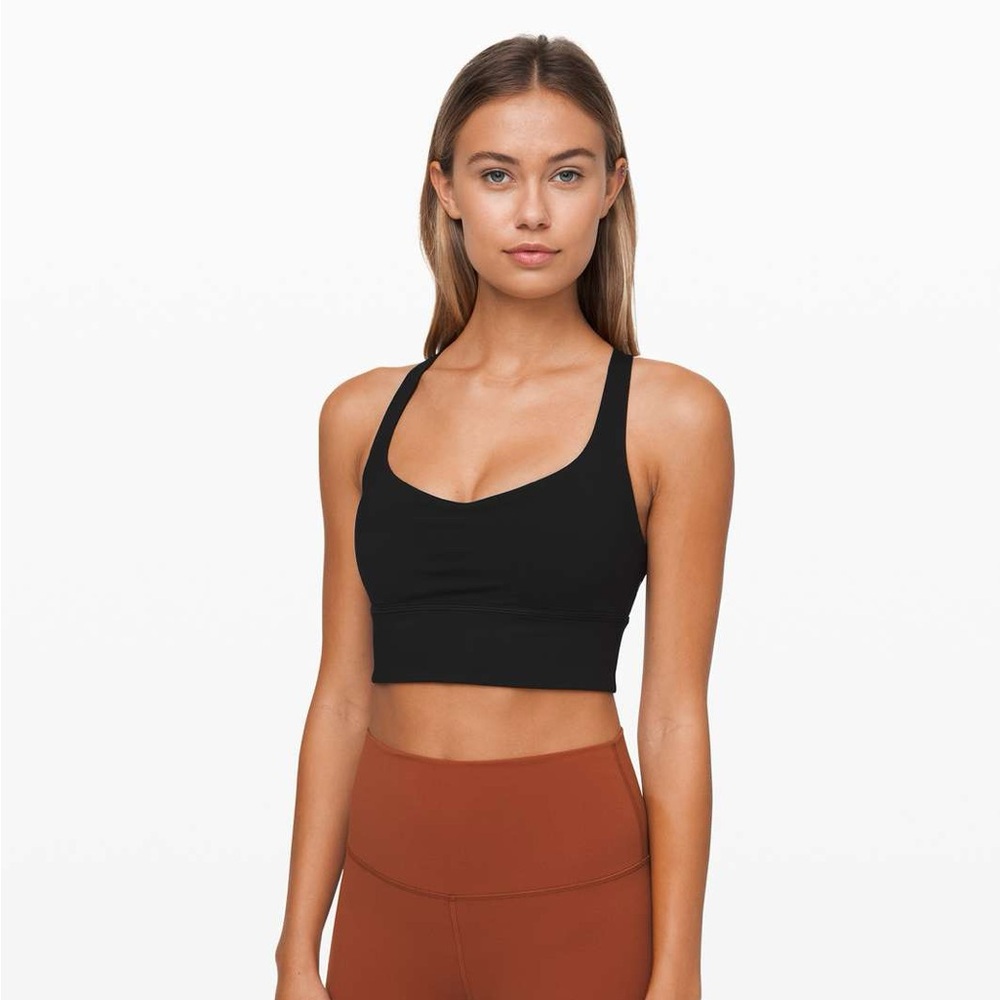 Lululemon Free to Be Bra Wild Long Line Black Sz 4